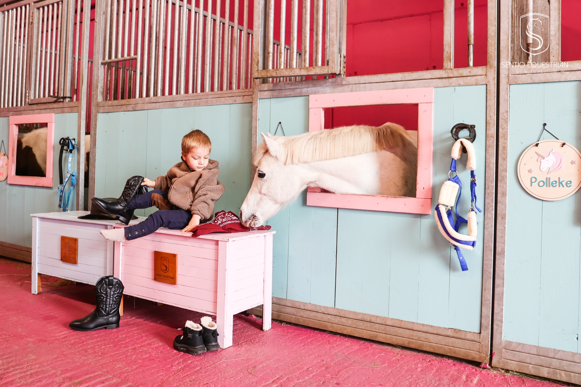 Dziecko przy kucyku Polleke — Kucykowe ABC