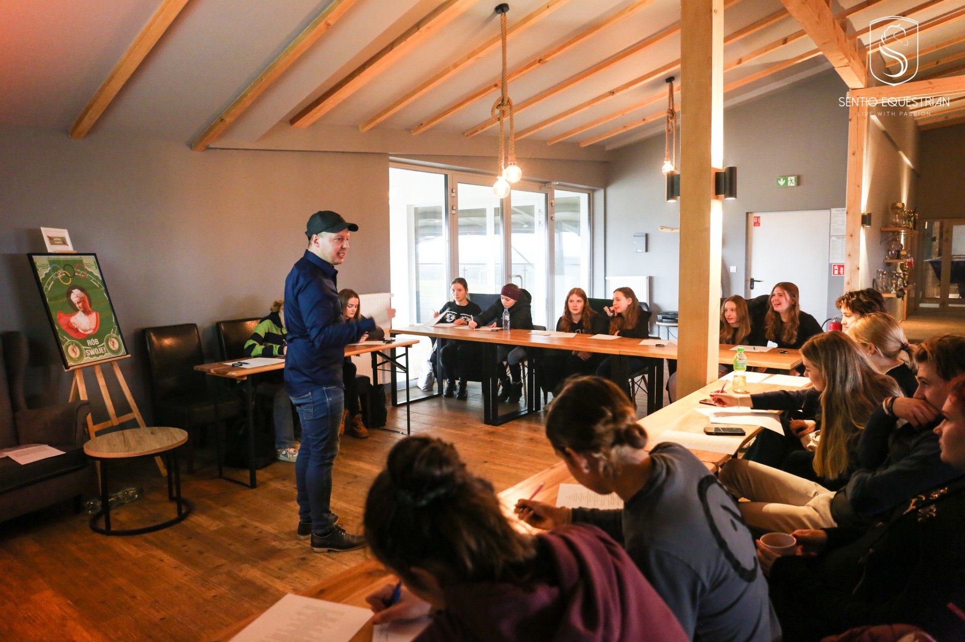 Szkolenie teoretyczne w świetlicy ośrodka